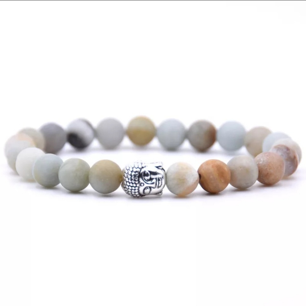 Amazonite Buddah 8mm Healing Beads